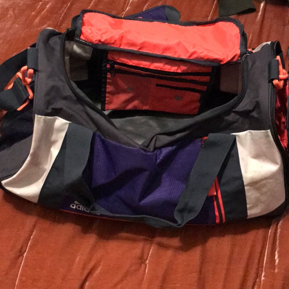 Colorful adidas duffel bag